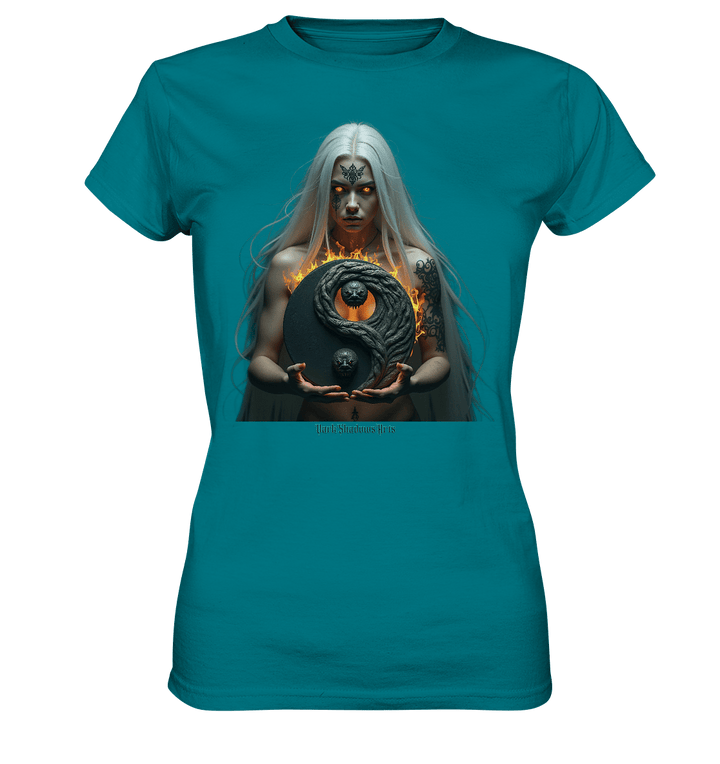 Flammenkriegerin der Nacht – Dunkle Schönheit & Macht - Dark Shadows Arts - Ladies Premium Shirt | Lady - Shirts | Dark Shadows Arts