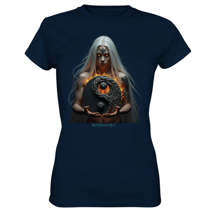 Flammenkriegerin der Nacht – Dunkle Schönheit & Macht - Dark Shadows Arts - Ladies Premium Shirt | Lady - Shirts | Dark Shadows Arts