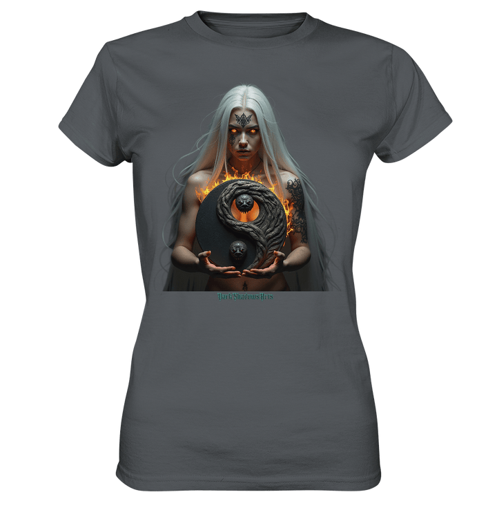 Flammenkriegerin der Nacht – Dunkle Schönheit & Macht - Dark Shadows Arts - Ladies Premium Shirt | Lady - Shirts | Dark Shadows Arts