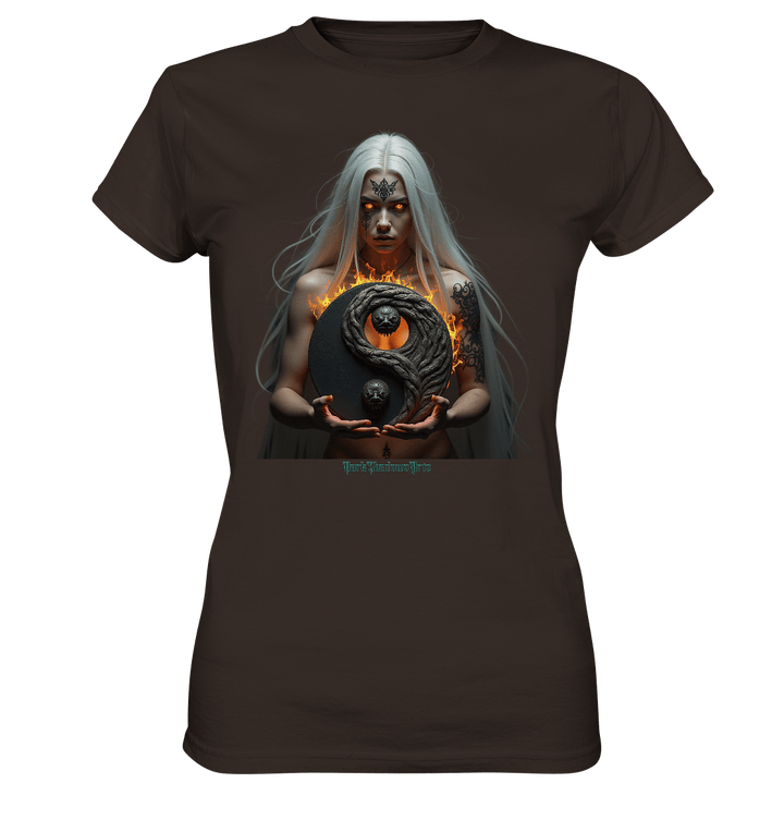Flammenkriegerin der Nacht – Dunkle Schönheit & Macht - Dark Shadows Arts - Ladies Premium Shirt | Lady - Shirts | Dark Shadows Arts