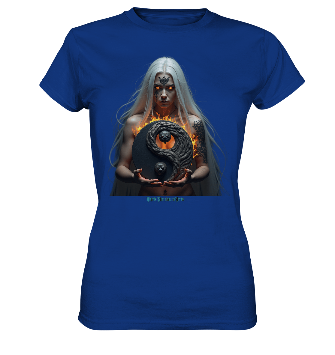 Flammenkriegerin der Nacht – Dunkle Schönheit & Macht - Dark Shadows Arts - Ladies Premium Shirt | Lady - Shirts | Dark Shadows Arts