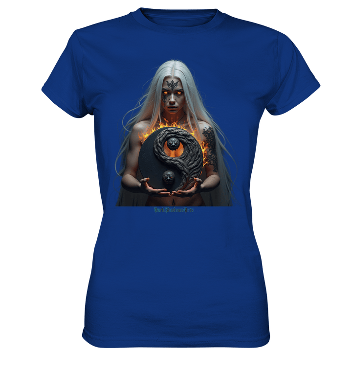Flammenkriegerin der Nacht – Dunkle Schönheit & Macht - Dark Shadows Arts - Ladies Premium Shirt | Lady - Shirts | Dark Shadows Arts