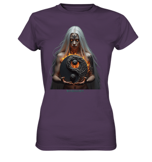 Flammenkriegerin der Nacht – Dunkle Schönheit & Macht - Dark Shadows Arts - Ladies Premium Shirt | Lady - Shirts | Dark Shadows Arts