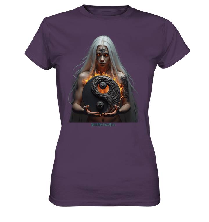 Flammenkriegerin der Nacht – Dunkle Schönheit & Macht - Dark Shadows Arts - Ladies Premium Shirt | Lady - Shirts | Dark Shadows Arts
