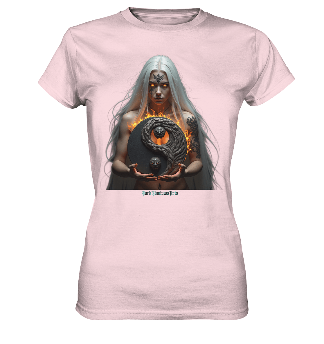 Flammenkriegerin der Nacht – Dunkle Schönheit & Macht - Dark Shadows Arts - Ladies Premium Shirt | Lady - Shirts | Dark Shadows Arts