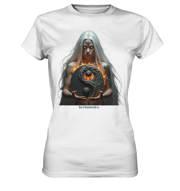 Flammenkriegerin der Nacht – Dunkle Schönheit & Macht - Dark Shadows Arts - Ladies Premium Shirt | Lady - Shirts | Dark Shadows Arts