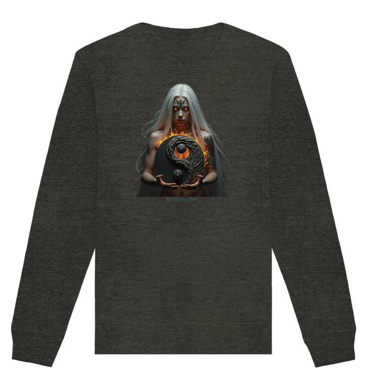 Flammenkriegerin der Nacht – Dunkle Schönheit & Macht - Dark Shadows Arts - Organic Basic Unisex Sweatshirt | Sweatshirts | Dark Shadows Arts