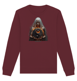 Flammenkriegerin der Nacht – Dunkle Schönheit & Macht - Dark Shadows Arts - Organic Basic Unisex Sweatshirt | Sweatshirts | Dark Shadows Arts
