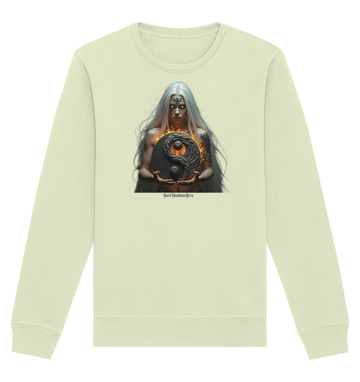 Flammenkriegerin der Nacht – Dunkle Schönheit & Macht - Dark Shadows Arts - Organic Basic Unisex Sweatshirt | Sweatshirts | Dark Shadows Arts
