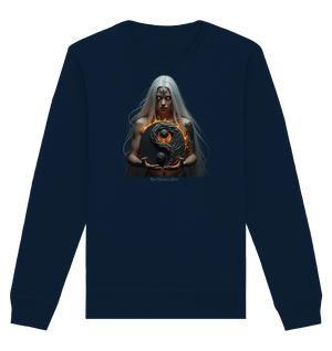 Flammenkriegerin der Nacht – Dunkle Schönheit & Macht - Dark Shadows Arts - Organic Basic Unisex Sweatshirt | Sweatshirts | Dark Shadows Arts