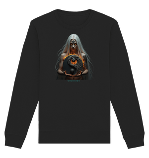 Flammenkriegerin der Nacht – Dunkle Schönheit & Macht - Dark Shadows Arts - Organic Basic Unisex Sweatshirt | Sweatshirts | Dark Shadows Arts