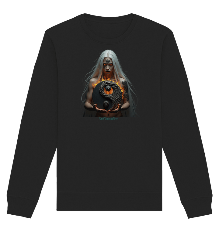 Flammenkriegerin der Nacht – Dunkle Schönheit & Macht - Dark Shadows Arts - Organic Basic Unisex Sweatshirt | Sweatshirts | Dark Shadows Arts