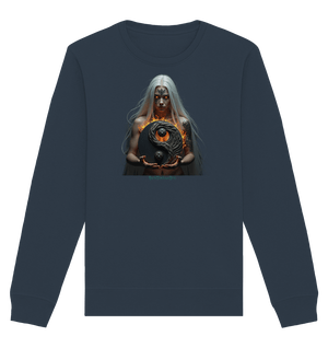 Flammenkriegerin der Nacht – Dunkle Schönheit & Macht - Dark Shadows Arts - Organic Basic Unisex Sweatshirt | Sweatshirts | Dark Shadows Arts