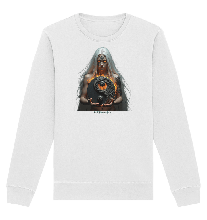 Flammenkriegerin der Nacht – Dunkle Schönheit & Macht - Dark Shadows Arts - Organic Basic Unisex Sweatshirt | Sweatshirts | Dark Shadows Arts