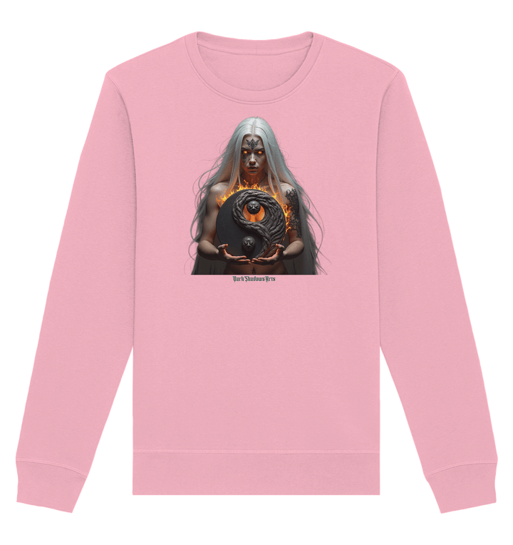 Flammenkriegerin der Nacht – Dunkle Schönheit & Macht - Dark Shadows Arts - Organic Basic Unisex Sweatshirt | Sweatshirts | Dark Shadows Arts