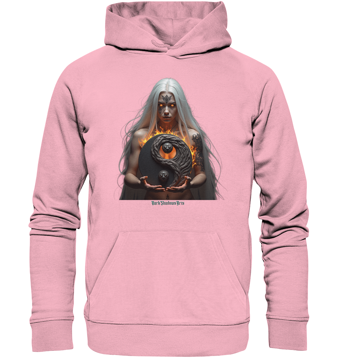 Flammenkriegerin der Nacht – Dunkle Schönheit & Macht - Dark Shadows Arts - Organic Hoodie | Hoodies | Dark Shadows Arts