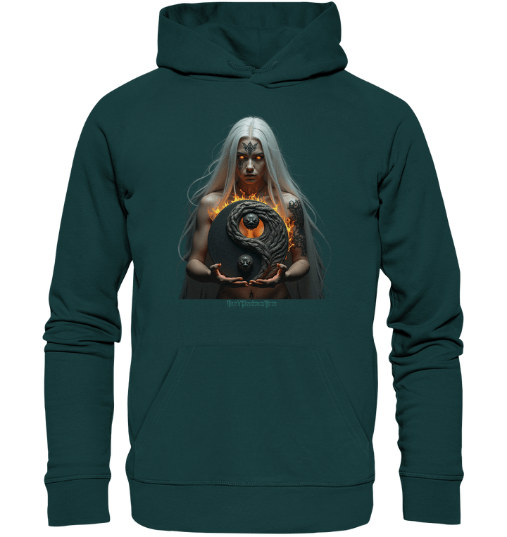 Flammenkriegerin der Nacht – Dunkle Schönheit & Macht - Dark Shadows Arts - Organic Hoodie | Hoodies | Dark Shadows Arts