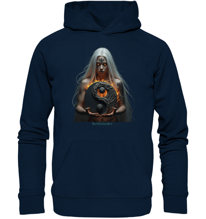 Flammenkriegerin der Nacht – Dunkle Schönheit & Macht - Dark Shadows Arts - Organic Hoodie | Hoodies | Dark Shadows Arts