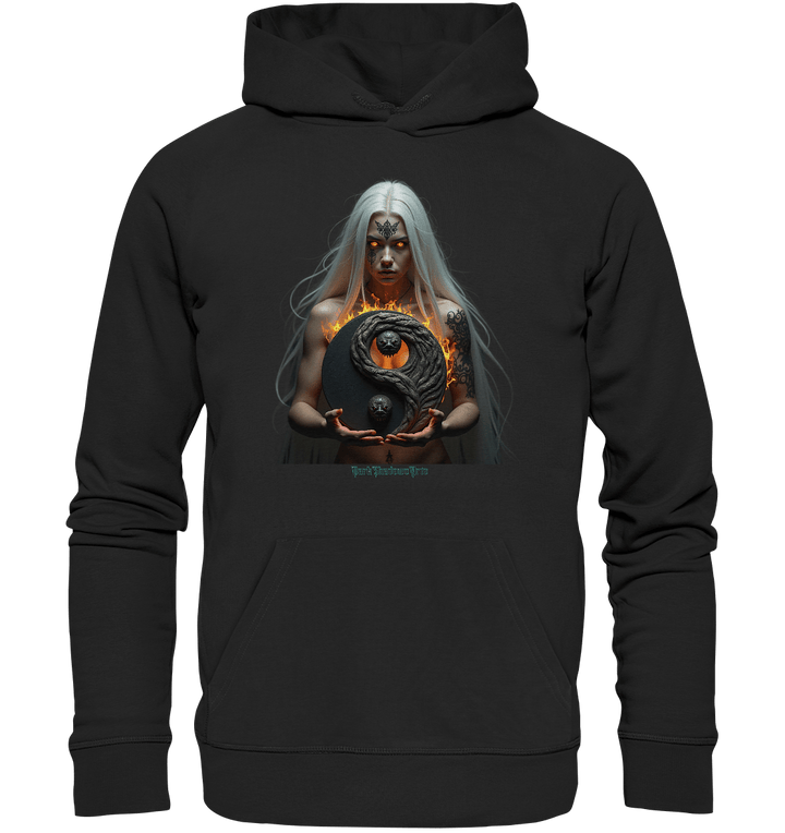 Flammenkriegerin der Nacht – Dunkle Schönheit & Macht - Dark Shadows Arts - Organic Hoodie | Hoodies | Dark Shadows Arts