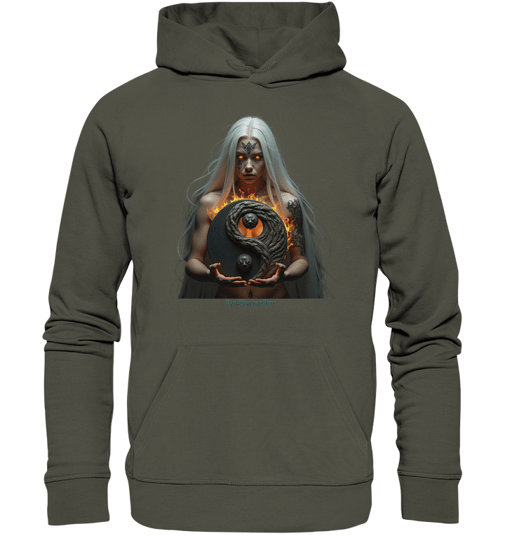 Flammenkriegerin der Nacht – Dunkle Schönheit & Macht - Dark Shadows Arts - Organic Hoodie | Hoodies | Dark Shadows Arts