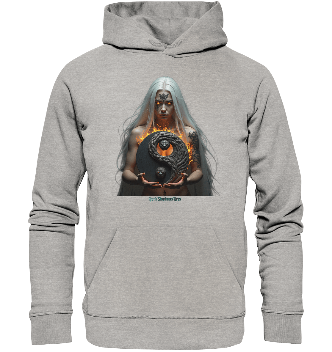 Flammenkriegerin der Nacht – Dunkle Schönheit & Macht - Dark Shadows Arts - Organic Hoodie | Hoodies | Dark Shadows Arts