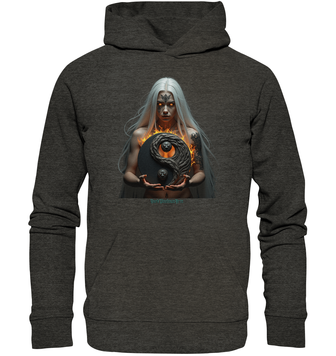 Flammenkriegerin der Nacht – Dunkle Schönheit & Macht - Dark Shadows Arts - Organic Hoodie | Hoodies | Dark Shadows Arts