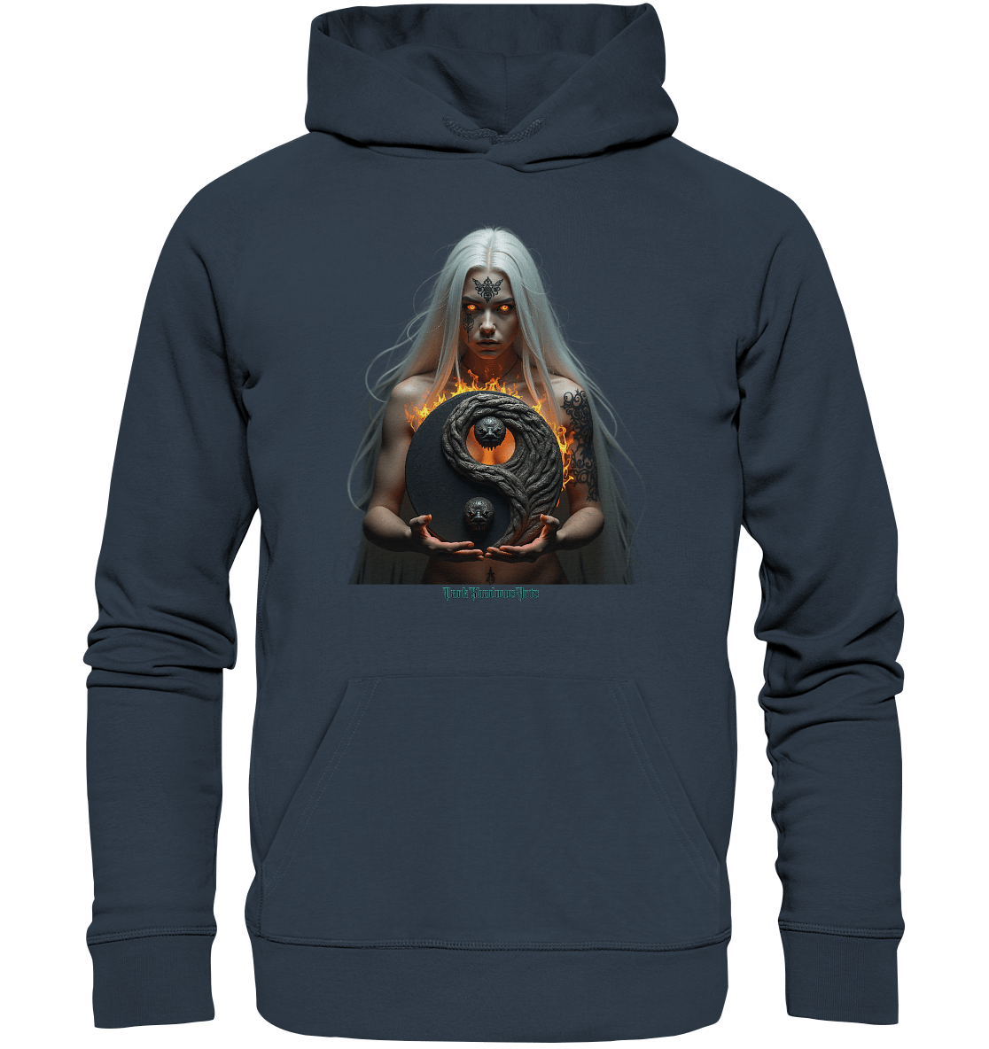 Flammenkriegerin der Nacht – Dunkle Schönheit & Macht - Dark Shadows Arts - Organic Hoodie | Hoodies | Dark Shadows Arts