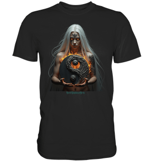 Flammenkriegerin der Nacht – Dunkle Schönheit & Macht - Dark Shadows Arts - Premium Shirt | Unisex - Shirts | Dark Shadows Arts