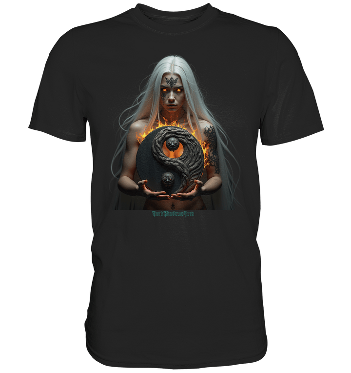 Flammenkriegerin der Nacht – Dunkle Schönheit & Macht - Dark Shadows Arts - Premium Shirt | Unisex - Shirts | Dark Shadows Arts