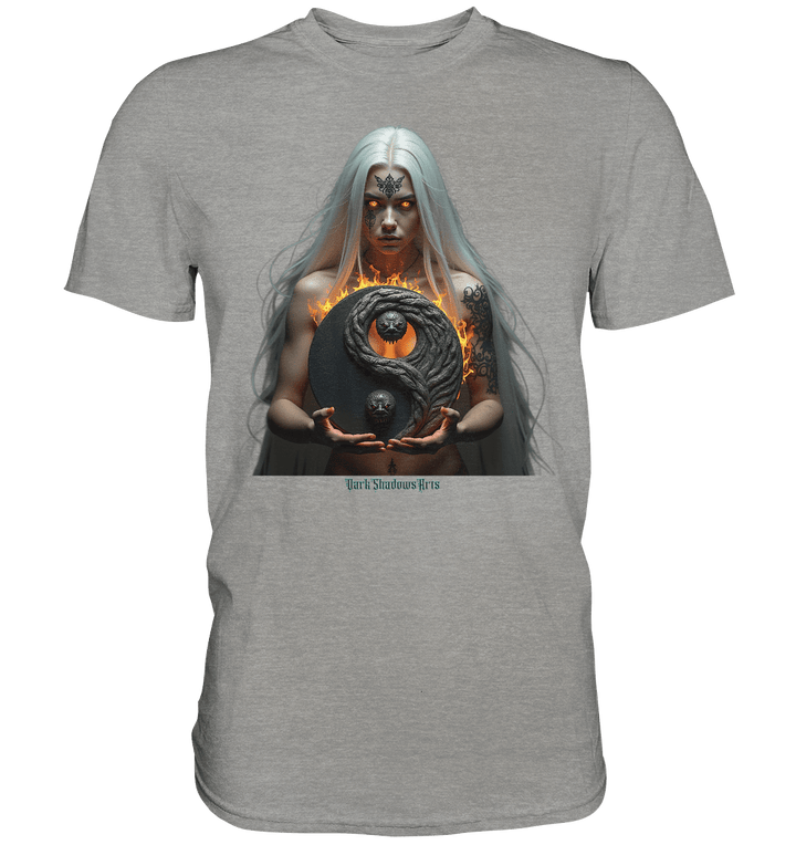 Flammenkriegerin der Nacht – Dunkle Schönheit & Macht - Dark Shadows Arts - Premium Shirt | Unisex - Shirts | Dark Shadows Arts