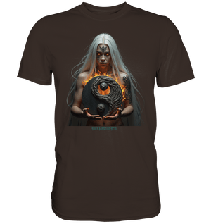 Flammenkriegerin der Nacht – Dunkle Schönheit & Macht - Dark Shadows Arts - Premium Shirt | Unisex - Shirts | Dark Shadows Arts