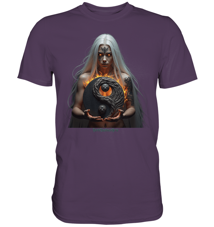 Flammenkriegerin der Nacht – Dunkle Schönheit & Macht - Dark Shadows Arts - Premium Shirt | Unisex - Shirts | Dark Shadows Arts