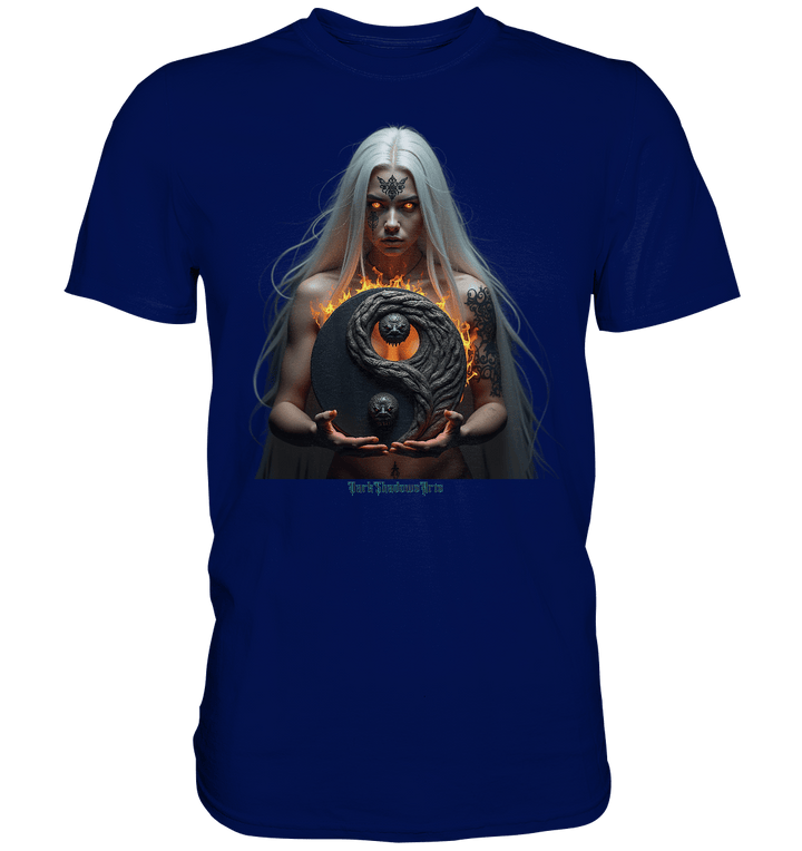Flammenkriegerin der Nacht – Dunkle Schönheit & Macht - Dark Shadows Arts - Premium Shirt | Unisex - Shirts | Dark Shadows Arts