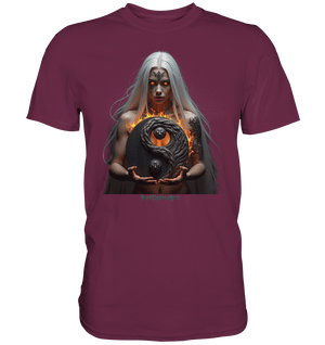 Flammenkriegerin der Nacht – Dunkle Schönheit & Macht - Dark Shadows Arts - Premium Shirt | Unisex - Shirts | Dark Shadows Arts