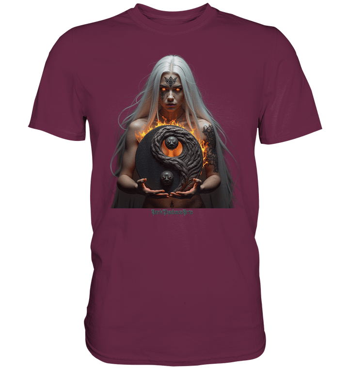 Flammenkriegerin der Nacht – Dunkle Schönheit & Macht - Dark Shadows Arts - Premium Shirt | Unisex - Shirts | Dark Shadows Arts