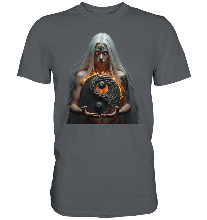 Flammenkriegerin der Nacht – Dunkle Schönheit & Macht - Dark Shadows Arts - Premium Shirt | Unisex - Shirts | Dark Shadows Arts