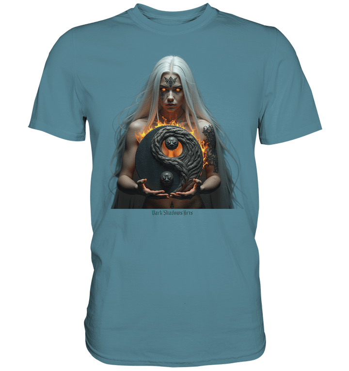 Flammenkriegerin der Nacht – Dunkle Schönheit & Macht - Dark Shadows Arts - Premium Shirt | Unisex - Shirts | Dark Shadows Arts