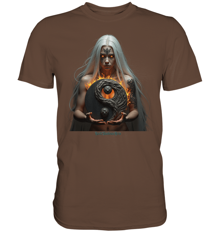 Flammenkriegerin der Nacht – Dunkle Schönheit & Macht - Dark Shadows Arts - Premium Shirt | Unisex - Shirts | Dark Shadows Arts