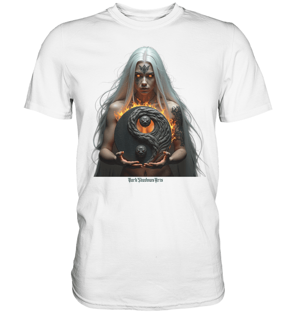 Flammenkriegerin der Nacht – Dunkle Schönheit & Macht - Dark Shadows Arts - Premium Shirt | Unisex - Shirts | Dark Shadows Arts