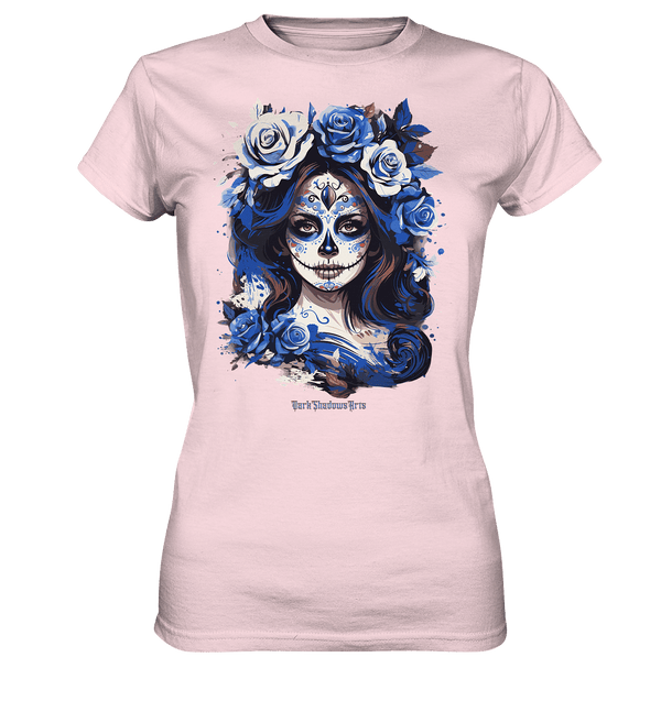 Floral Mystique - Zucker - Schädel & Blumenkranz - Ladies Premium Shirt | Lady - Shirts | Dark Shadows Arts