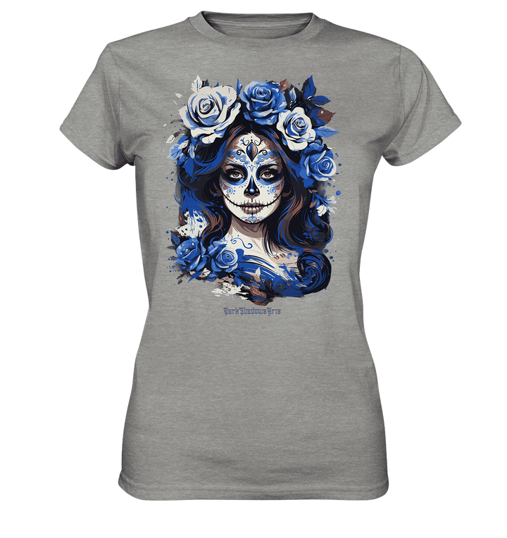 Floral Mystique - Zucker - Schädel & Blumenkranz - Ladies Premium Shirt | Lady - Shirts | Dark Shadows Arts