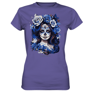 Floral Mystique - Zucker - Schädel & Blumenkranz - Ladies Premium Shirt | Lady - Shirts | Dark Shadows Arts