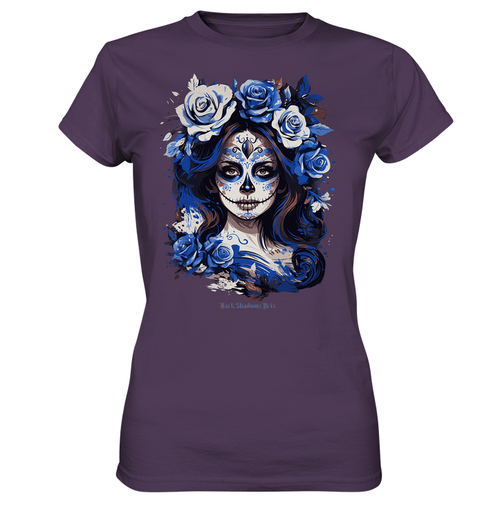 Floral Mystique - Zucker - Schädel & Blumenkranz - Ladies Premium Shirt | Lady - Shirts | Dark Shadows Arts