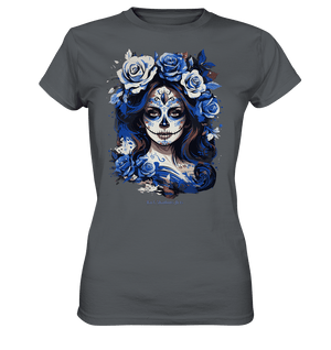 Floral Mystique - Zucker - Schädel & Blumenkranz - Ladies Premium Shirt | Lady - Shirts | Dark Shadows Arts