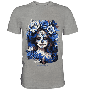 Floral Mystique - Zucker - Schädel & Blumenkranz - Premium Shirt | Unisex - Shirts | Dark Shadows Arts
