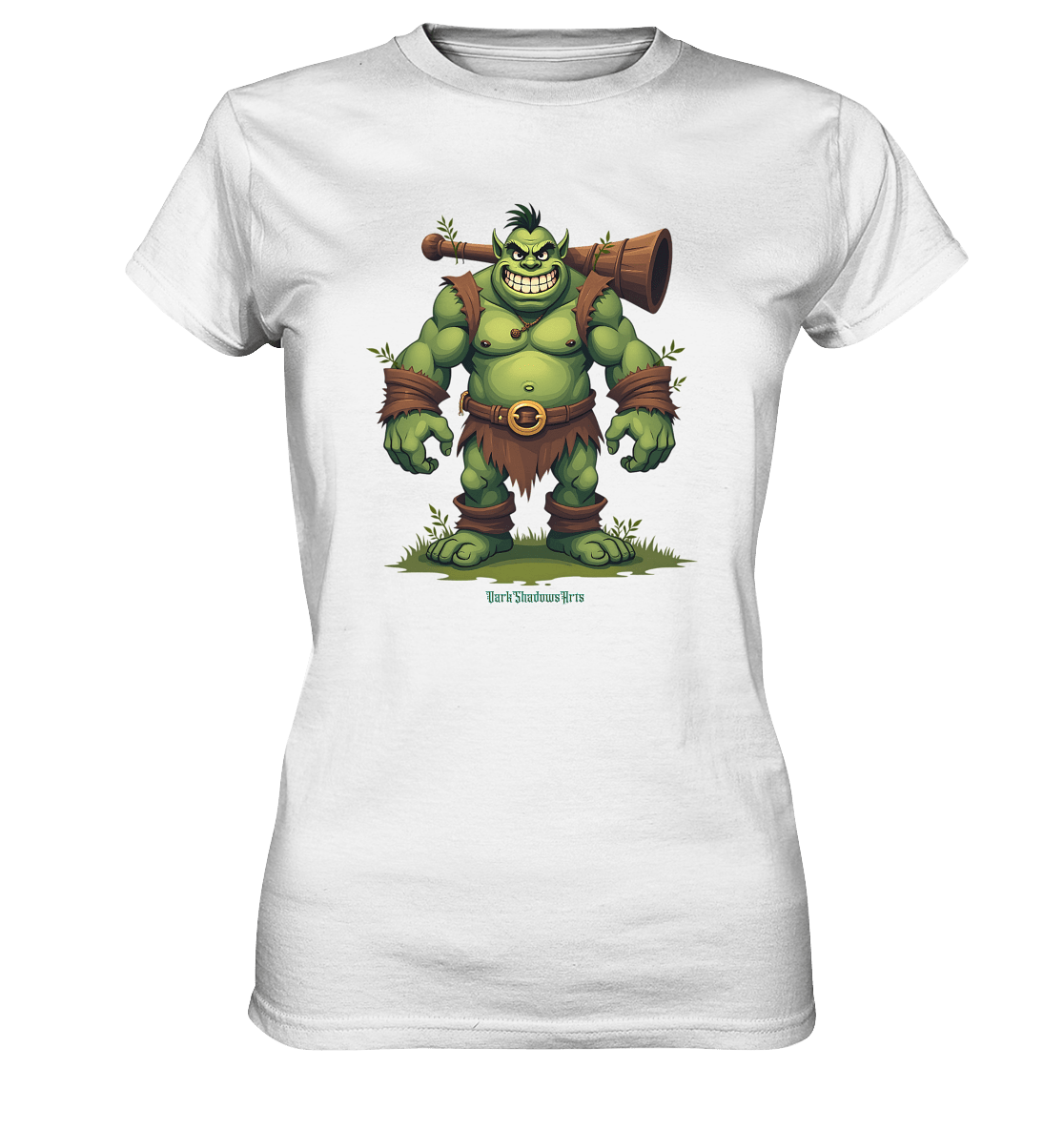 Forest Guardian - The Grinning Ogre - Ladies Premium Shirt | Lady - Shirts | Dark Shadows Arts