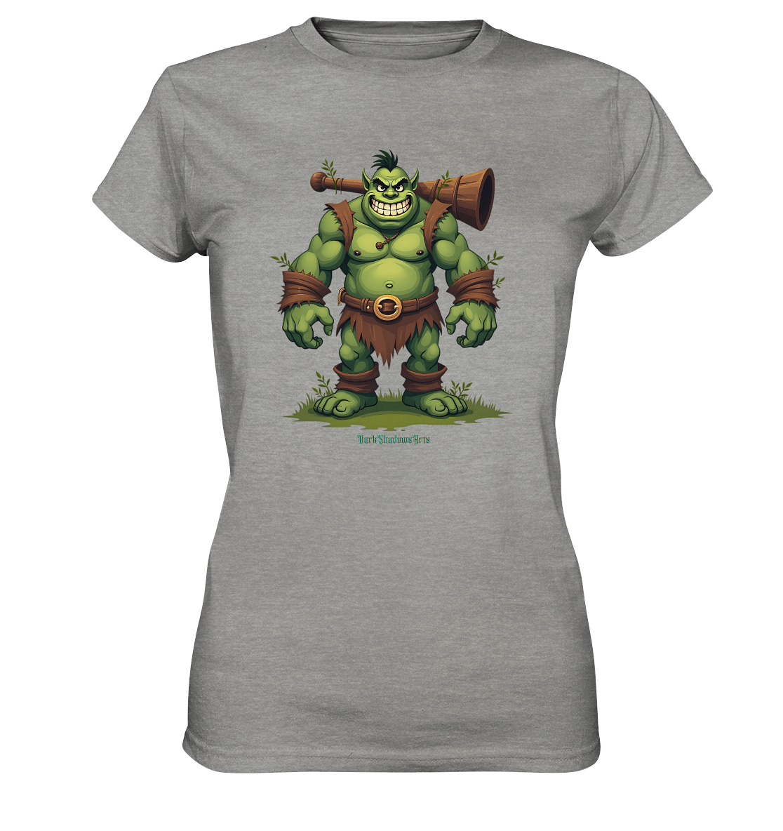 Forest Guardian - The Grinning Ogre - Ladies Premium Shirt | Lady - Shirts | Dark Shadows Arts