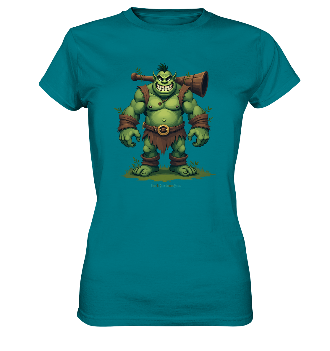 Forest Guardian - The Grinning Ogre - Ladies Premium Shirt | Lady - Shirts | Dark Shadows Arts