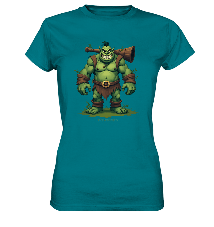 Forest Guardian - The Grinning Ogre - Ladies Premium Shirt | Lady - Shirts | Dark Shadows Arts
