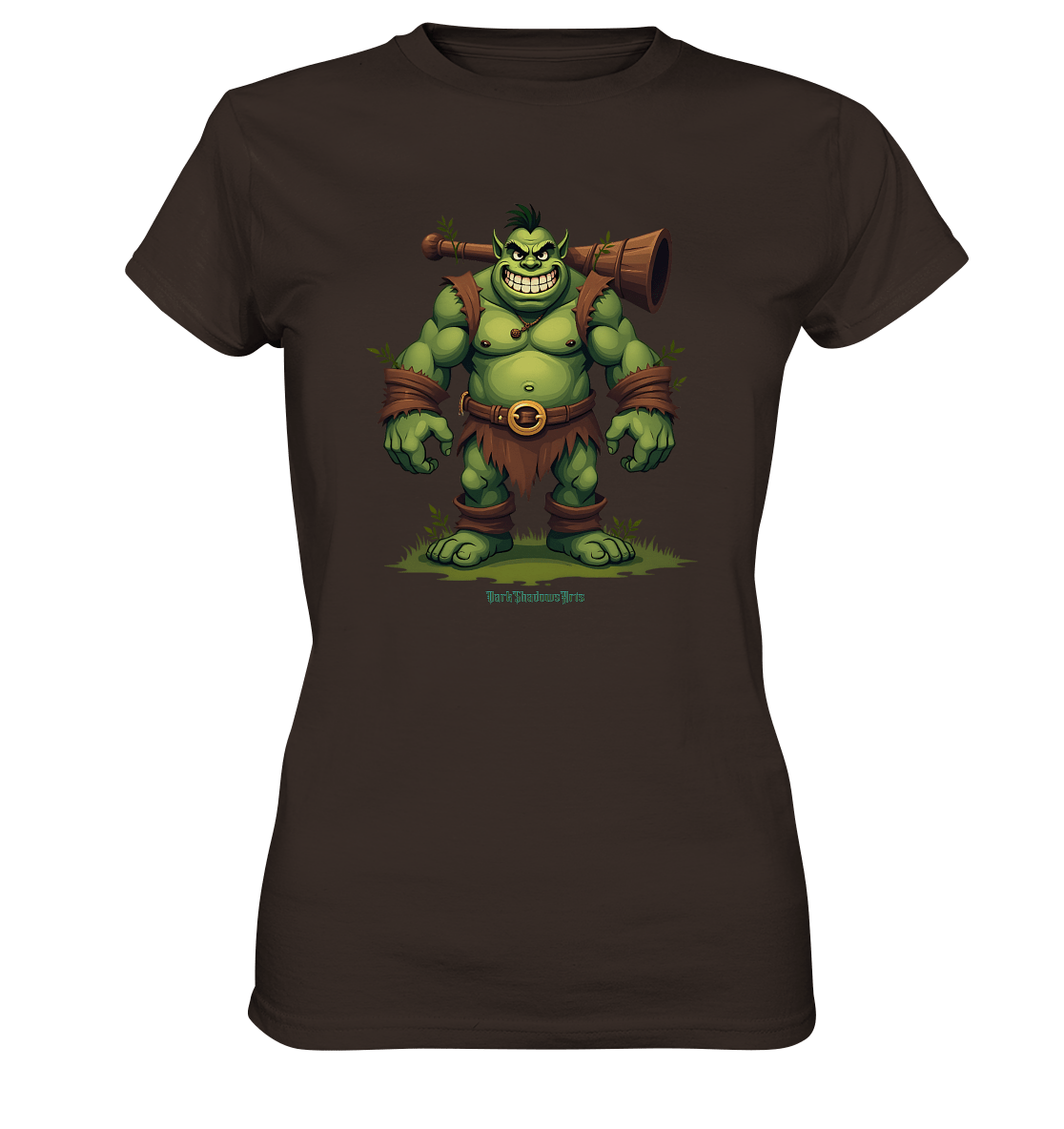 Forest Guardian - The Grinning Ogre - Ladies Premium Shirt | Lady - Shirts | Dark Shadows Arts